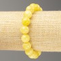 Elastic Bracelet Citrine (imitation acrylic) smooth bead, diameter 10mm +-, length 18cm+