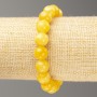 Elastic Bracelet Citrine (imitation acrylic) smooth bead, diameter 10mm +-, length 18cm+