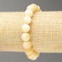 Elastic Bracelet Mother-of-Pearl (imitation acrylic) smooth bead, diameter 10mm +-, length 18cm+
