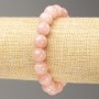 Strawberry Quartz Bracelet on Elastic Band (Imitation Acrylic), Smooth Bead, Diameter 10mm+-, Length 18cm+