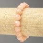 Selenite Bracelet on Elastic Band (Imitation Acrylic), Smooth Bead, Diameter 10mm+-, Length 18cm+
