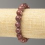 Selenite Bracelet on Elastic Band (Imitation Acrylic), Smooth Bead, Diameter 10mm+-, Length 18cm+