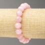 Rose Quartz Bracelet on Elastic Band (Imitation Acrylic), Smooth Bead, Diameter 10mm+-, Length 18cm+