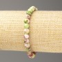 Pink-Green-White Ocean Nephrite Bracelet (imitation acrylic), diameter 6mm +/-, length 18cm+/- smooth bead on elastic