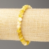 Yellow-White Ocean Nephrite Bracelet (imitation acrylic), diameter 6mm +/-, length 18cm+/- smooth bead on elastic