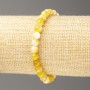 Yellow-White Ocean Nephrite Bracelet (imitation acrylic), diameter 6mm +/-, length 18cm+/- smooth bead on elastic