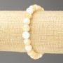 Mother-of-Pearl 'Balamut' Bracelet (imitation acrylic), 8mm +/- diameter, 18cm +/- length, smooth bead on elastic band