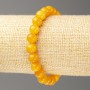 Amber Bracelet (imitation acrylic), 8mm +/- diameter, 18cm +/- length, smooth bead on elastic band