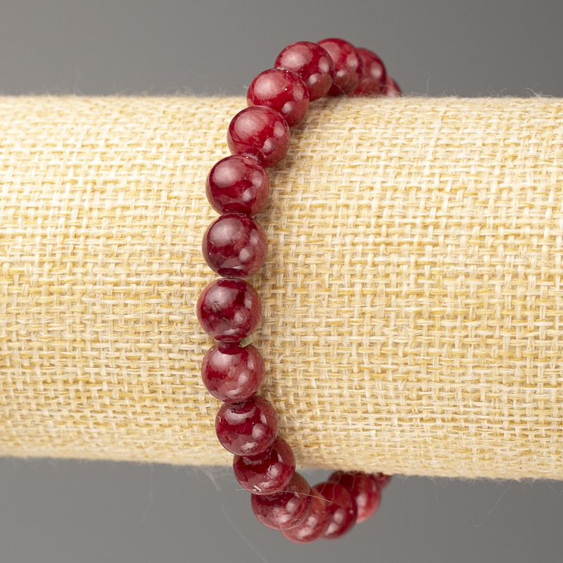 Tourmaline Bracelet (imitation acrylic), 8mm +/- diameter, 18cm +/- length, smooth bead on elastic band
