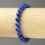 Lapis Lazuli Bracelet (imitation acrylic), diameter 8mm +/-, length 18cm+/- smooth bead on elastic