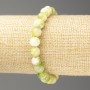 Green-Yellow-White Ocean Jade Bracelet (imitation acrylic), diameter 8mm +/-, length 18cm+/- smooth bead on elastic