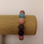 Bracelet on elastic Tonal Quartz Assorted (artificial acrylic) smooth bead, diameter 12.5 mm±, length 18 cm±