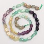 Fluorite Beads on Thread, Tumbled, d 7×11-6×7mm, length 41cm