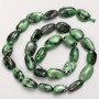 Zoisite Beads on Thread, Tumbled, d 15×9 mm ±, length 41 cm ±