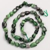 Zoisite Beads on thread, tumbled, d 7×9mm, length 39cm