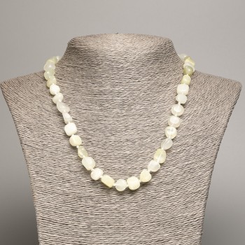 Onyx Necklace, tumbled beads, diameter 5x8-10mm+/-, length 50cm+