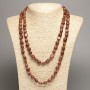 Long Golden Sand Aventurine (synth.) Necklace, tumbled beads, diameter 5x8-10mm+/-, length 110cm+