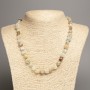 Necklace of Amazonite Stone, Tumbled, Diameter 5x8-9mm+-, Length 50cm+