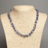 Necklace of Sodalite Stone, Tumbled, Diameter 5x8-10mm+-, Length 50cm+