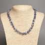 Necklace of Sodalite Stone, Tumbled, Diameter 5x8-10mm+-, Length 50cm+