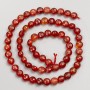 Carnelian Stone Beads, Faceted Coin, on a Strand, Diameter 6x5mm, Length 38cm+