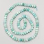 Natural Amazonite Stone Beads, Faceted Rondelle, on a Strand, Diameter 5x3.5mm, Length 38cm+