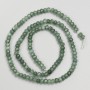 Jade (Imitation) Stone Beads, Faceted Rondelle, on a Strand, Diameter 4x3mm+-, Length 38cm+