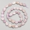 Kunzite Stone Beads, Tumbled on String, Diameter 10x11mm+/-, Length 40cm+