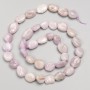 Kunzite Stone Beads, Tumbled on String, Diameter 10x11mm+/-, Length 40cm+