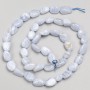 Lace Agate Stone Beads, Tumbled on String, Diameter 8x10mm+/-, Length 42cm+