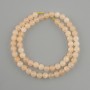 Citrine Stone Beads, Smooth Round on String, Diameter 6mm+/-, Length 38cm+