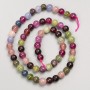 Tourmaline Stone Beads, Smooth Round Bead on a Strand, Diameter 6mm+-, Length 38cm+