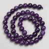 Sugilite Stone Beads, Smooth Round Bead on a Strand, Diameter 8mm+-, Length 38cm+