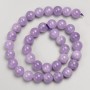 Lavender Amethyst Natural Stone Beads, Smooth Round Bead on a Strand, Diameter 10mm+-, Length 38cm+