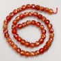 Carnelian Natural Stone Beads, Faceted Cube on a Strand, Diameter 7mm+-, Length 38cm+