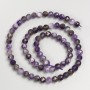 Amethyst Natural Stone Beads, faceted round bead on a strand, diameter 5.5mm+/-, length 40cm+