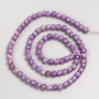 Phosphosiderite Natural Stone Beads, faceted cube on a strand, diameter 4.5mm+/-, length 38cm+