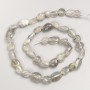 Labradorite Natural Stone Tumbled Beads on Strand, Diameter 7x10mm+/-, Length 40cm+