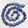 Natural Stone Sodalite Tumbled Beads on Thread, Diameter 10x12mm+/-, Length 41cm+