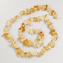 Citrine Stone Beads Chips on Thread, Diameter 5-7x4mm+/-, Length 41cm+