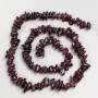 Garnet Stone Beads Chips on Thread, Diameter 3-5x2mm+/-, Length 41cm+