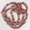Rhodonite Stone Beads Chips on Long Strand, Diameter 7x3mm+/-, Length 84cm+