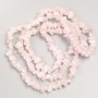 Rose Quartz Stone Beads Chips on Long Strand, Diameter 10x4mm+/-, Length 80cm+
