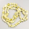 Jadeite Stone Beads Chips on Long Strand, D 7-10x3-5mm+/-, Length 80cm+