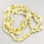 Jadeite Stone Beads Chips on Long Strand, D 7-10x3-5mm+/-, Length 80cm+