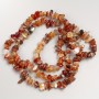Carnelian Stone Beads Chips on Long Strand, Diameter 7-10x5mm+/-, Length 80cm+