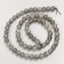 Labradorite Stone Beads Smooth Round on Thread, Diameter 6mm+-, Length 40cm+