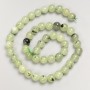 Prehnite Stone Beads Smooth Round on Thread, Diameter 8mm+-, Length 37cm+