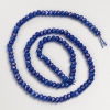 Lapis Lazuli Stone Beads (Synthetic) Faceted Rondelle on Thread, Diameter 4x3.5mm+-, Length 38cm+