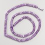 Amethyst Stone Beads (Synthetic) Faceted Rondelle on Thread d4x2.5mm+-, Length 37cm+